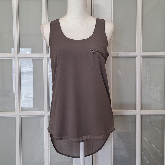 Naked Zebra Side Zip Tank Top - Picture 1 of 11